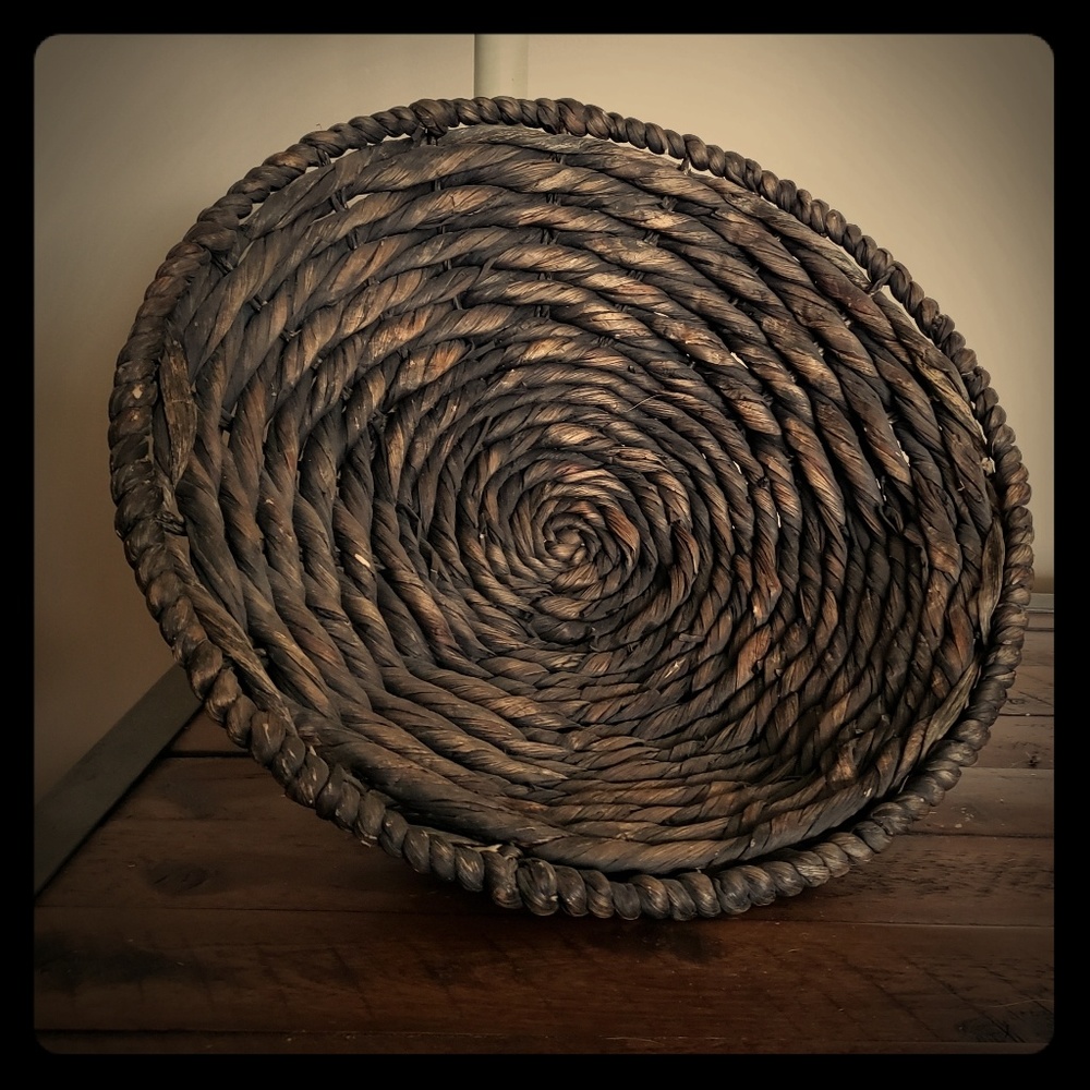 Seagrass Woven Handcrafted Round Basket